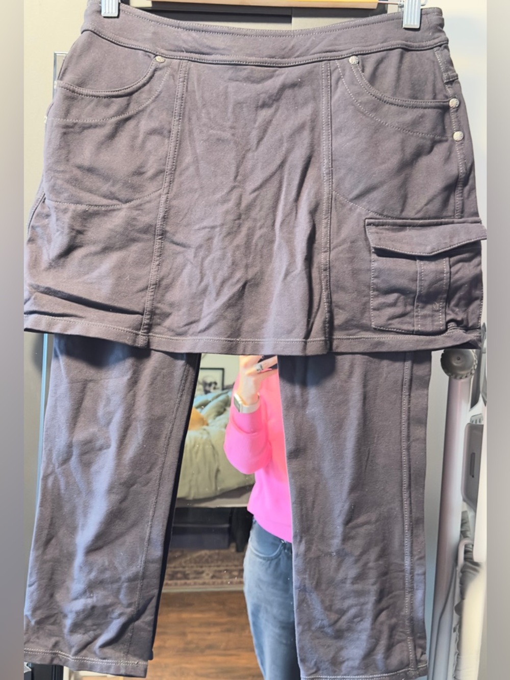 Athleta Bettona 2 in 1 Capri Skirt - Black